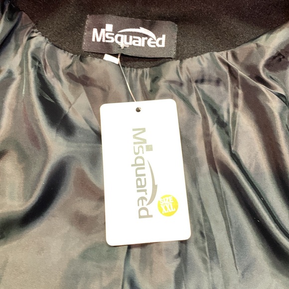 Black Double-Breasted Peacoat Stand Collar Fit & Flare Swing Coat NWT - Picture 4 of 10